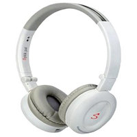 Sykik Headset - Stereo - White - Wireless - Bluetooth - 32.8 ft - 32 Ohm - 20 Hz - 20 kHz - Over-the-head - Binaural - 82 dB SNR - Circumaural