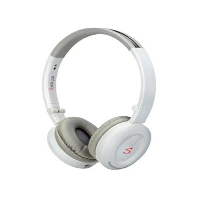 Sykik Headset - Stereo - White - Wireless - Bluetooth - 32.8 ft - 32 Ohm - 20 Hz - 20 kHz - Over-the-head - Binaural - 82 dB SNR - Circumaural