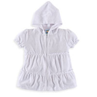 Baby Buns Size 6M Ruffle Cover-Up in White