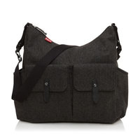 Babymel Frankie Tweed Changing Bag, Grey
