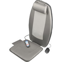 Wagan Heated Shiatsu Massage Cushion - Lower Back, Upper Back, Leg Vibration/Shiatsu Massager - Gray