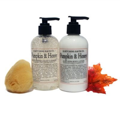 B. Witching Bath Co. Pumpkin and Honey Lotion and Liquid Soap Gift Set