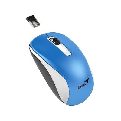 Genius NX-7010 Mouse - BlueEye - Wireless - Radio Frequency - Blue - Retail - USB - 1600 dpi - Scroll Wheel - 3 Button(s) - Symmetrical