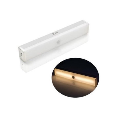 18 LED Wireless Motion Sensor Light USB Charging Stick-on Light for Stairway Bedroom, Baby Room Warm White