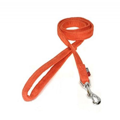Dogline M8041-4 4 ft. L x 0. 63 W inch Comfort Microfiber Dog Leash, Orange