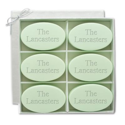 Carved Solutions Signature Spa Trio Inspire Green Tea and Bergamot Oval Soap Bars (Set of 6)