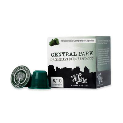 HiLine Coffee 10-Count Central Park Dark Roast Decaf Capsules