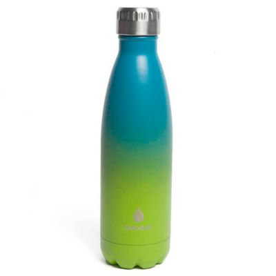 17 oz. Double Wall Stainless Steel Vogue Bottle in Lime/Teal Ombre