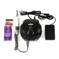 Besmall Nail Drill Machine ABS Plastic podiatrists pedicure and manicure Nail Grinding Machine dental techs Auto and Pedal Mode Black