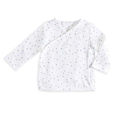 Aden® by Aden + Anais® Size 0-3M Dot Kimono Top in Grey/Blue