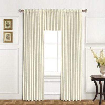 United Curtain 100% Dupioni Silk Curtain Panel