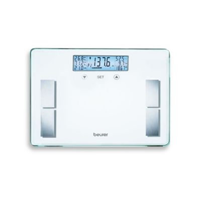 Beurer Glass Body Analysis Bathroom Scale in White