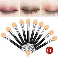 DMZ Double-end Eye Shadow 10Pcs Makeup Eyeliner Brush Sponge Applicator Tool