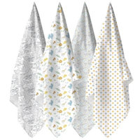 Weegoamigo 4-Pack Safari Muslin Swaddles