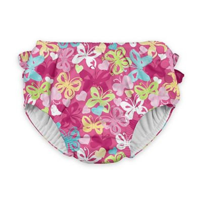 i play.® Size 12M Snap Butterfly Swim Diaper in Hot Pink