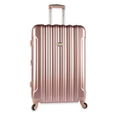 Travelers Club Traveler's Club Kensie 3-Piece Metallic Hardside Verticals Collection - Rose gold