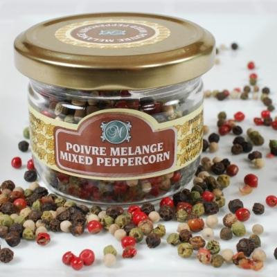 French Dried Peppercorns - Mixed - 1 x 1.0 lb