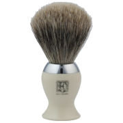 Geo F. Trumper Geo. F. Trumper IB2IB Simulated Ivory and Chrome Best Badger Shaving Brush