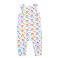 Margherita Kids Size 6-9M Multicolor Floral Sleeveless Romper