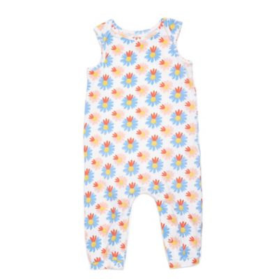 Margherita Kids Size 6-9M Multicolor Floral Sleeveless Romper