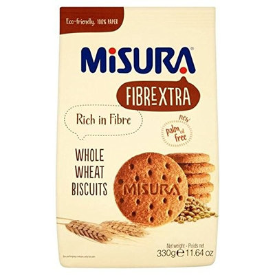Misura Fibrextra Whole Wheat Biscuits 330g (Pack of 4)