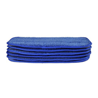 CleanAide All Purpose Twist Yarn Microfiber Mop Pads 10 Inches Blue 6 Pack