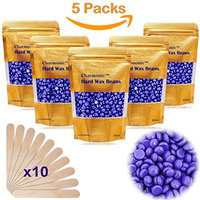 17.5 Oz Hair Wax Beans by Charmonic, Hard Body Wax Beans, Hair Removal Depilatory Wax European Beads for Women Men 500g/17.5Oz Lavender