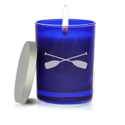 Carved Solutions Gem Collection Unscented Oars Soy Wax Candle in Sapphire