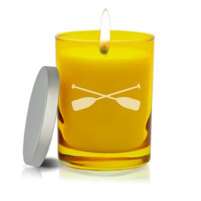 Carved Solutions Gem Collection Unscented Oars Soy Wax Candle in Citrine