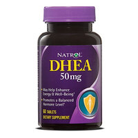 Natrol DHEA Supplement 60 mg / 50 mg Strength Tablets, 60 per Bottle