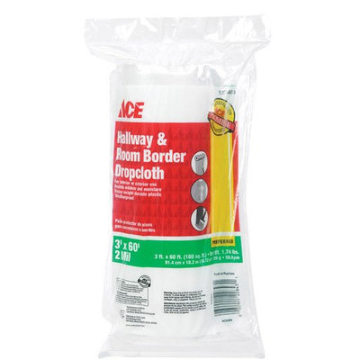 Heavy Weight Plastic Hallway and Room Border Drop Cloth W x L (Case of 12)