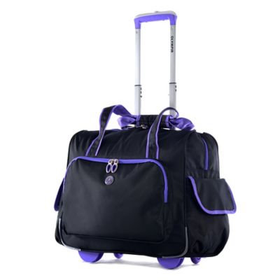 Olympia Luggage, Rave 15-inch Laptop Wheeled Overnighter Bag (Purple)