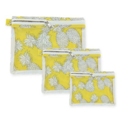 Sage & Emily 3-Pack Zip Organizers in Yellow