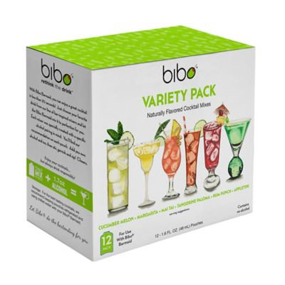 Bibo® Cocktail Pouch Variety Pack (Pack of 12)