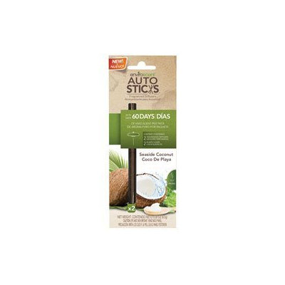 Enviroscent 1071036 Autosticks Fragrance Diffuser Sticks Seaside Coconut - Pack of 2