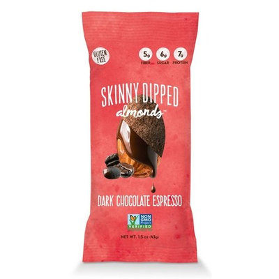 Wild Things BWA15349 0.46 oz Mini Skinny Dipped Almonds in Dark Chocolate Espresso - Pack of 48