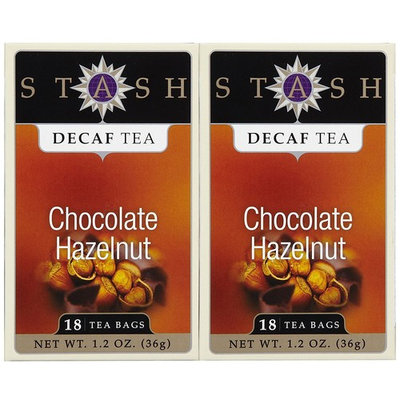 Stash Tea Decaf Chocolate Hazelnut Tea, 18 ct, 2 pk