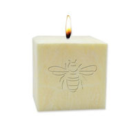 Carved Solutions 3-Inch Bee Pure Aromatherapy Pillar Candle