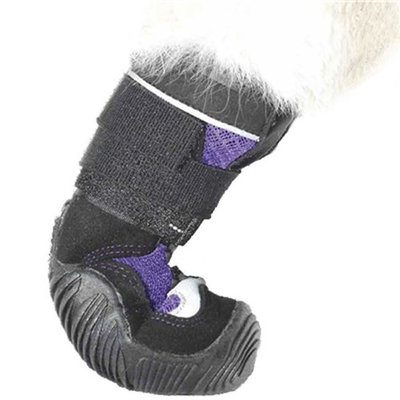 Muttluks Mud Monster Dog Boots - Purple with Black Trim - Size 4
