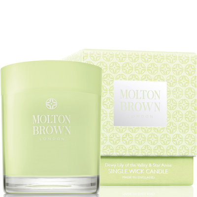 Dewy Lily Of The Valley & Star Single Candle Limited Edition 2016