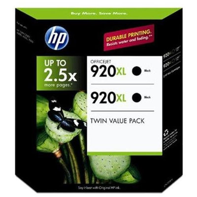 HP 920XL Black Officejet Ink Cartridges - 2 Pk