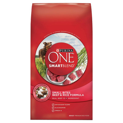 PURINA ONE® SmartBlend Small Bites Beef & Rice Formula Adult Premium Dog Food