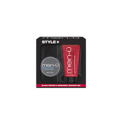 men-u Style+ Black Pepper & Bergamot Shower Gel 100ml - Muscle Fibre