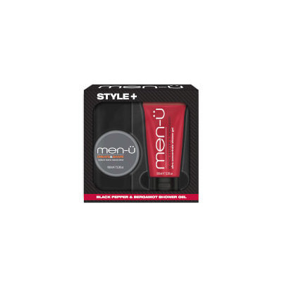 men-u Style+ Black Pepper & Bergamot Shower Gel 100ml - Create & Shape