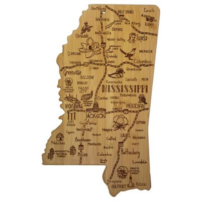 Totally Bamboo Destination Mississippi Cutting/Serving Board