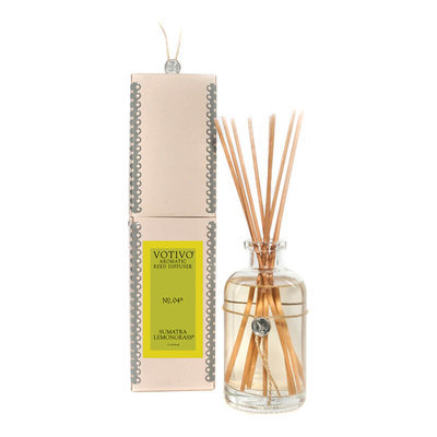 Votivo Aromatic Reed Diffuser 7.3 oz Sumatra Lemongrass 216 ml No. 04R