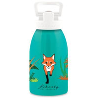 Liberty Bottleworks Safari 12 oz. Aluminum Fox Water Bottle in Turquoise