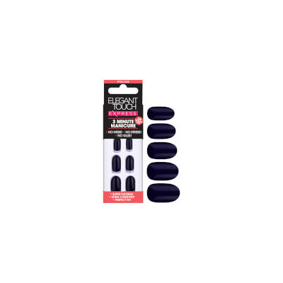 Elegant Touch Express Polished Nails Deep Navy