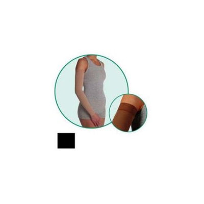 Juzo 2001CGRSB10 I 20-30mmHg Soft Sleeve Regular - Silicone Black