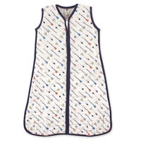 Hudson Baby® Size 0-6M Arrows Muslin Sleeping Bag in White/Navy